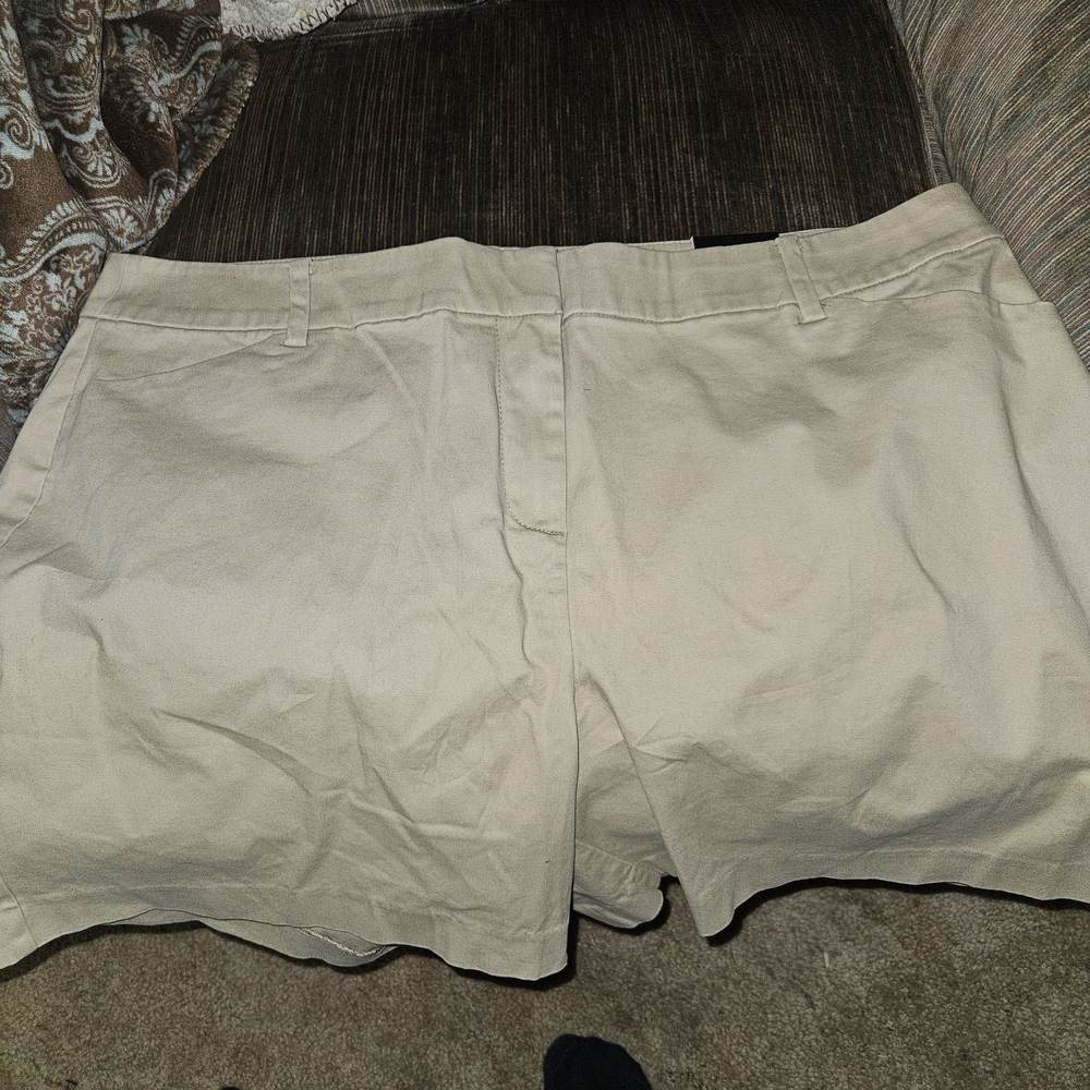 Lane Bryant Tan Bermuda Shorts Relaxed Fit
